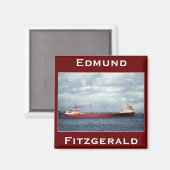 Aimant L'Edmund Fitzgerald sur la rivière St. Clair (Recto/Verso)