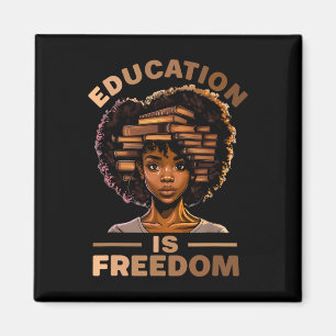 Aimant L'éducation est la liberté afro-américaine profess