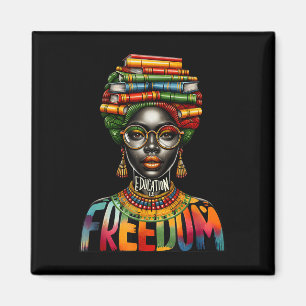 Aimant L'éducation est la liberté Black Girl Books Black