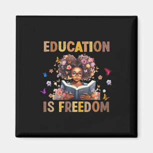 Aimant L'éducation est la liberté Black Girl Books Black