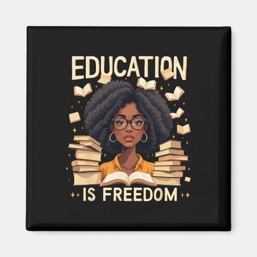 Aimant L'Éducation Est La Liberté Fière Des Enseignants A (Devant)