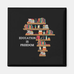 Aimant L'éducation est la liberté Histoire noire afro-amé