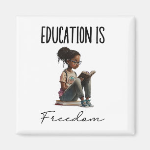 Aimant L'éducation est la liberté Livres de professeur no