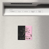 Aimant Lee Hiller Designs Accents Black Pink Gold (In Situ (Lave-vaisselle))