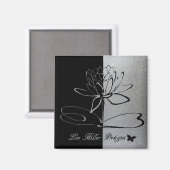 Aimant Lee Hiller Designs Logo Accents Black & Stainless (Recto/Verso)