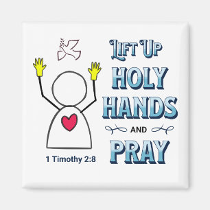 Aimant Left Up Holy Hands 1 Timothée 2:8