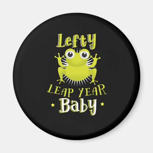 Aimant Lefty Leap Année Bébé Février 29 Anniversaire Cade (Devant)