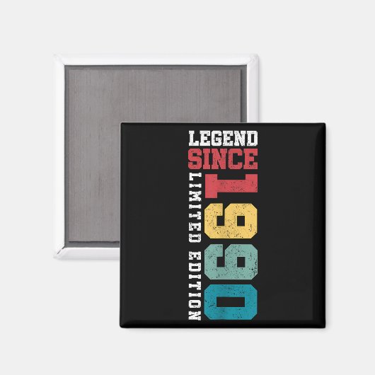 Aimant Legend Since 1990 Limited Edition 35 Year Old 35th (Recto/Verso)