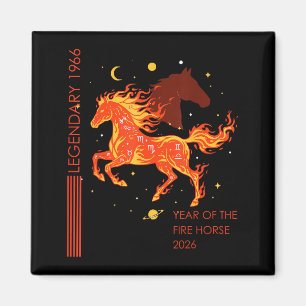 Aimant Légendaire cheval de feu 1966 60e anniversaire 202