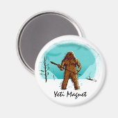 Aimant Légendaire Yeti Bigfoot Big Foot Personnaliser des (Recto/Verso)