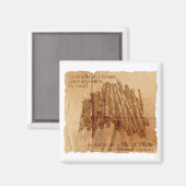 Aimant Légende de l'aimant Pile of Sticks contre nature (Recto/Verso)