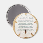 Aimant Légende de l'aimant rond du dollar de sable (Recto/Verso)