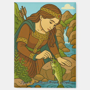 Aimant Légende de Mathilde et de la truite d'Orval, Belgi