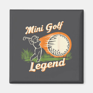 Aimant Légende de mini-golf drôle mini-golf Chamon vintag