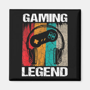 Aimant Légende du jeu Joueur Jeux vidéo Cadeaux vintage G