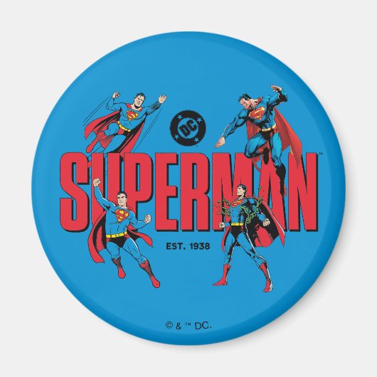 Aimant Légendes de Superman pour toujours Graphique (Devant)