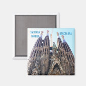 Aimant L'église de la Sagrada Familia (Recto/Verso)
