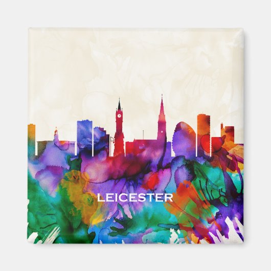 Aimant Leicester Skyline (Devant)