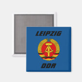 Aimant Leipzig, DDR - Deutsche Demokratische Republik (Recto/Verso)
