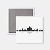 Aimant LEIPZIG Deutschland City Skyline Silhouette (Recto/Verso)