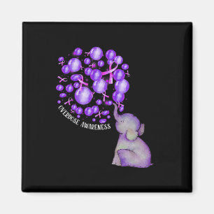 Aimant L'éléphant Bombarde violet Surdose Aware