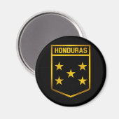 Aimant L'emblème du Honduras (Recto/Verso)