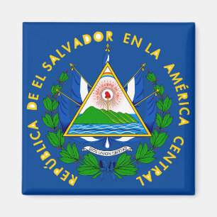 Aimant l'emblème du salvador