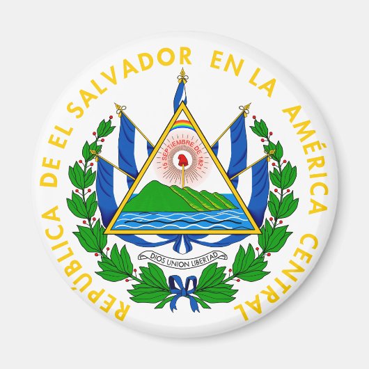 Aimant l'emblème du salvador (Devant)