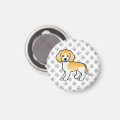 Aimant Lemon And White Beagle Cute Cartoon Dog (Recto/Verso)