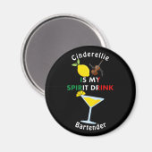 Aimant Lemon Cello Limoncello est mon esprit Boire Drôle (Recto/Verso)