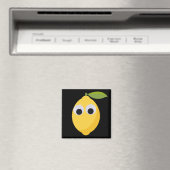 Aimant Lemon, sweet fruit with googly eyes (In Situ (Lave-vaisselle))