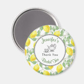 Aimant Lemons Branch et Tea Bridal Shower Merci (Recto/Verso)