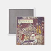 Aimant L'empereur Babur et son plan d'architecte (Recto/Verso)