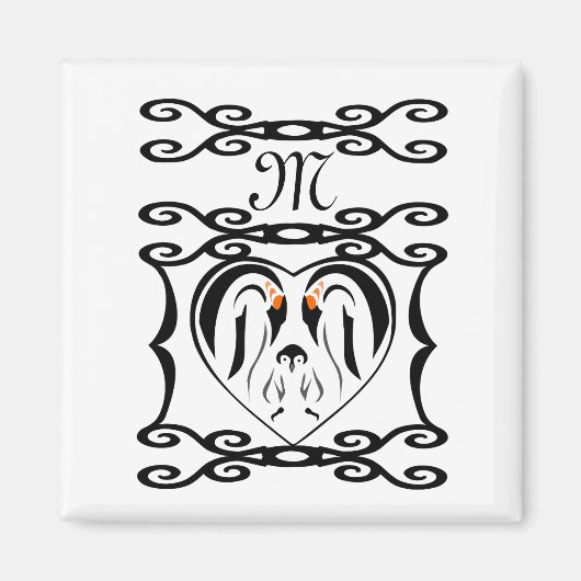 Aimant L'empereur Penguin pour toujours aimer les oiseaux (Devant)