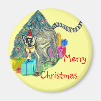 Aimant Lemur de Noël