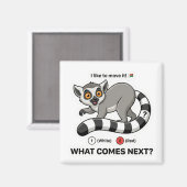 Aimant Lemur Tail Color Pattern (Recto/Verso)