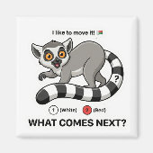 Aimant Lemur Tail Color Pattern (Devant)