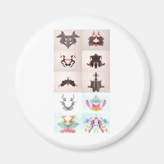 Aimant L'Encre D'Essai Rorschach Blots Les 10 Plaques 1-1 (Devant)