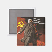 Aimant Lénine vit Obama (Recto/Verso)