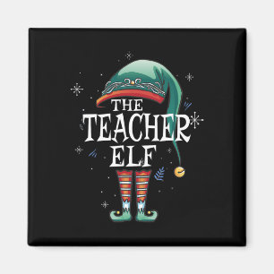Aimant L'Enseignant Elf Xmas Correspondant Famille Elf Po