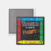 Aimant L'enseignement est une oeuvre du Carré ART (Recto/Verso)