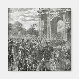 Aimant L'entrée de Napoléon III et Victor Emmanuel