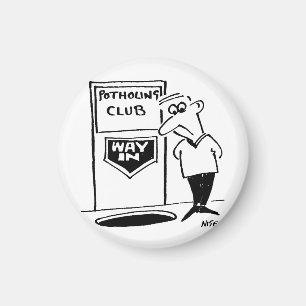 Aimant L'Entrée Du Club De Piscine. Plaisanterie de mise 