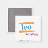 Aimant Leo Aqua (Recto/Verso)