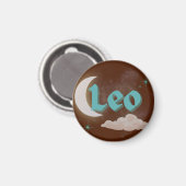 Aimant Leo Celestin esthétique Lune Cloud Stars Design (Recto/Verso)