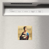 Aimant Léonard de Vinci Lady avec Ermine (In Situ (Lave-vaisselle))