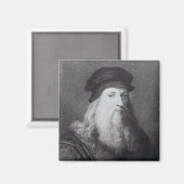 Aimant Leonardo da Vinci, gravé par Raphael (Recto/Verso)