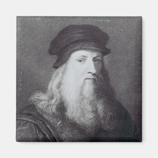 Aimant Leonardo da Vinci, gravé par Raphael (Devant)