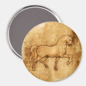 Aimant Leonardo Da Vinci Horse Art (Recto/Verso)
