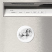 Aimant Leonardo DaVinci Horse (In Situ (Lave-vaisselle))